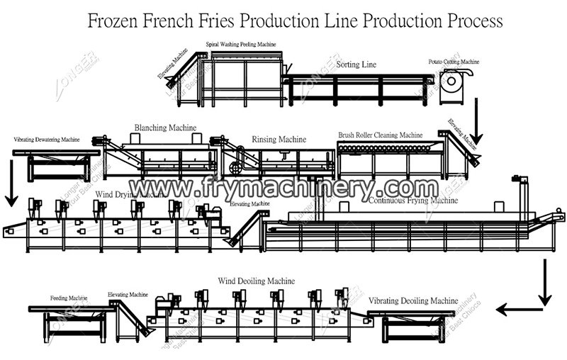 Frozen French Fries Manufacturing Process