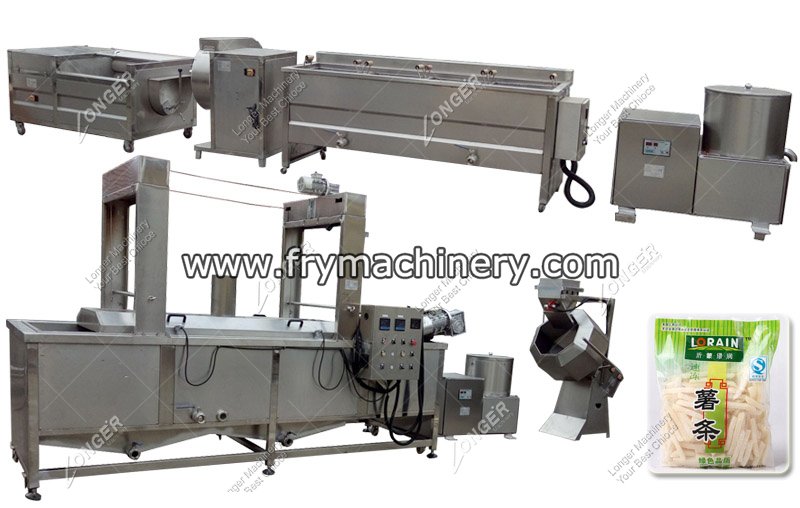 Semi Automatic French Fries Processing Machine Equipment